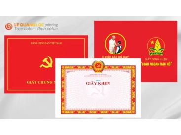 IN GIẤY KHEN 